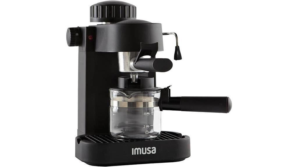 4 cup espresso maker black