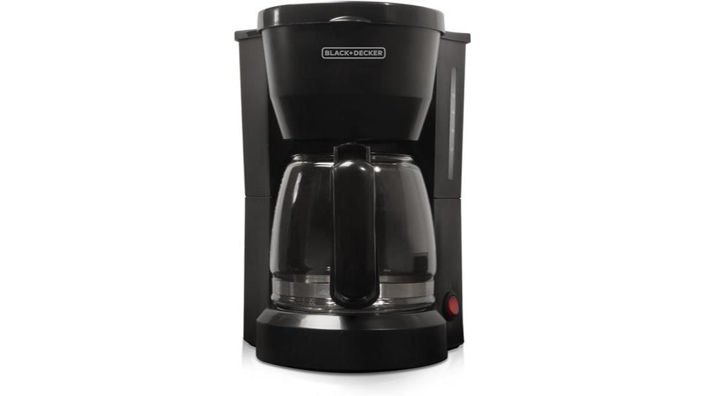 5 cup black coffeemaker dcm600b