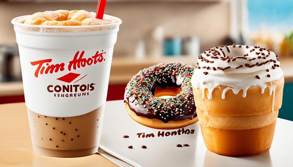 Tim Hortons Iced Coffee and Donut combo