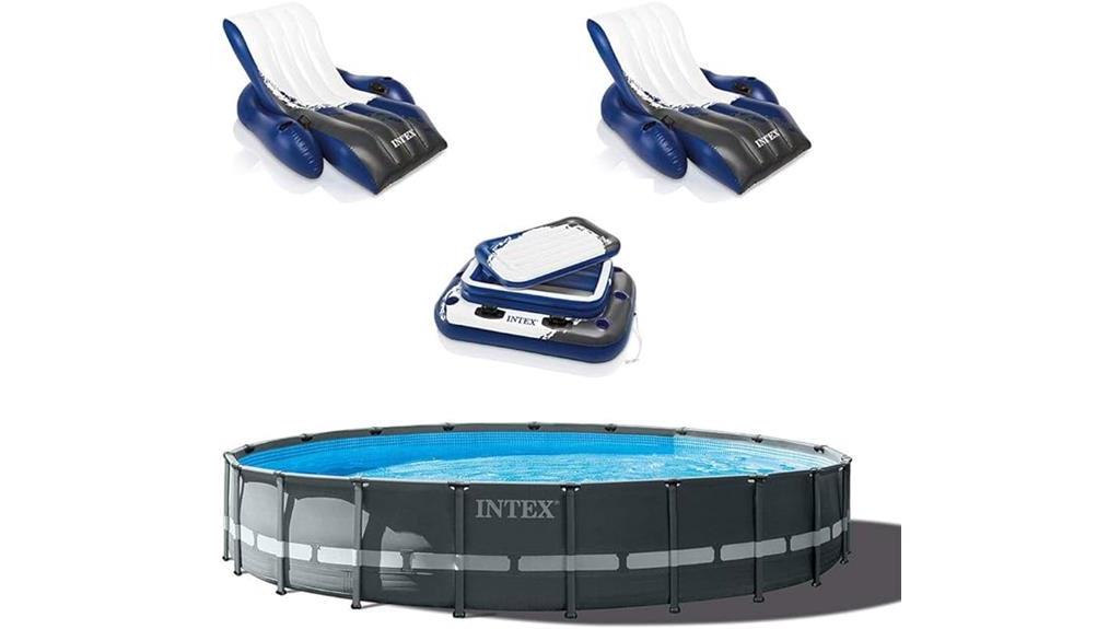 above ground pool with accessories
