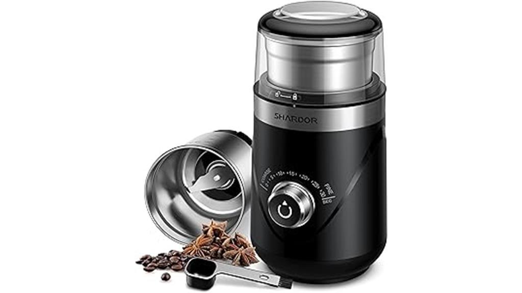 adjustable coffee grinder black