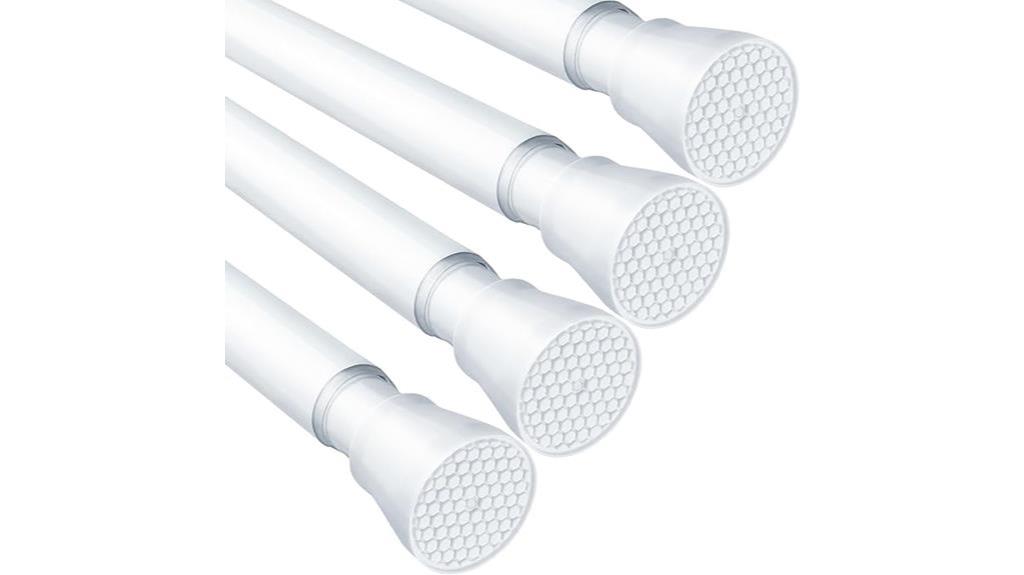 adjustable white tension rods