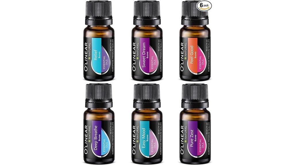 aromatherapy set with 6 blends