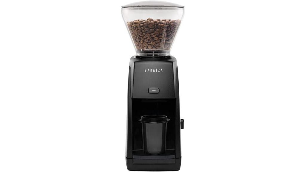 baratza coffee grinder in black