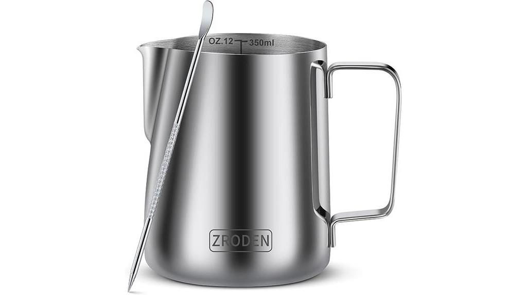 barista s stainless steel pitcher