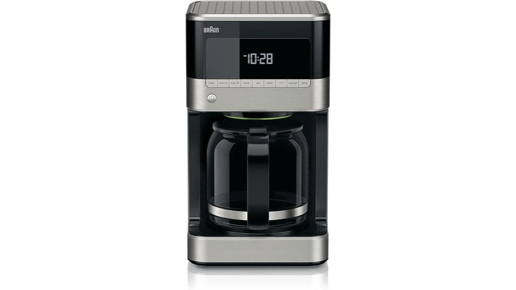 braun coffee maker 12 cup black