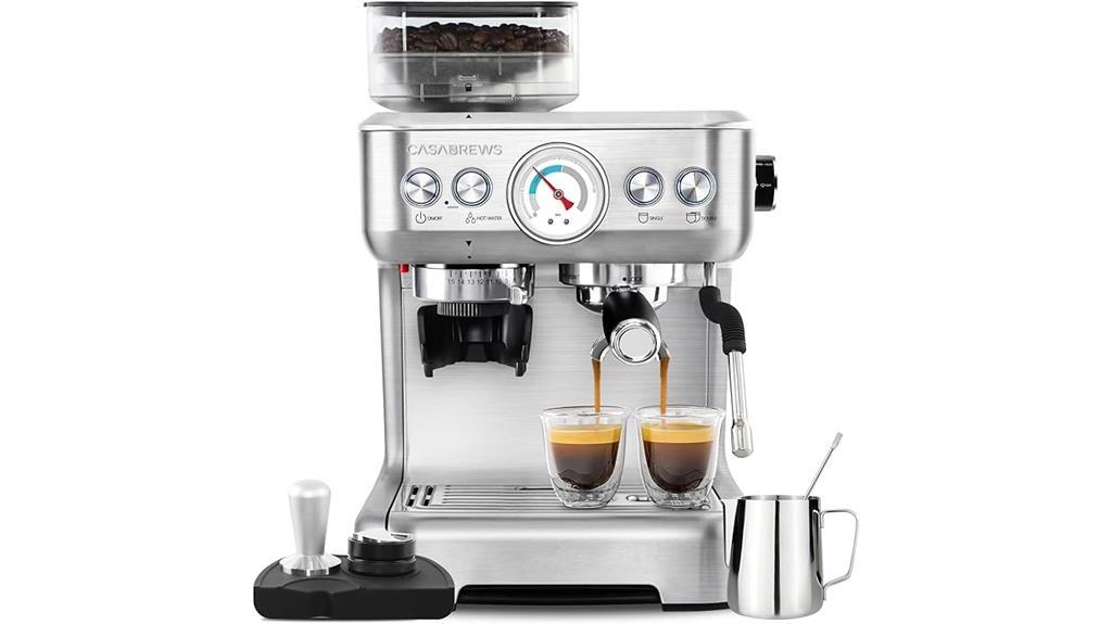 casabrews espresso machine grinder