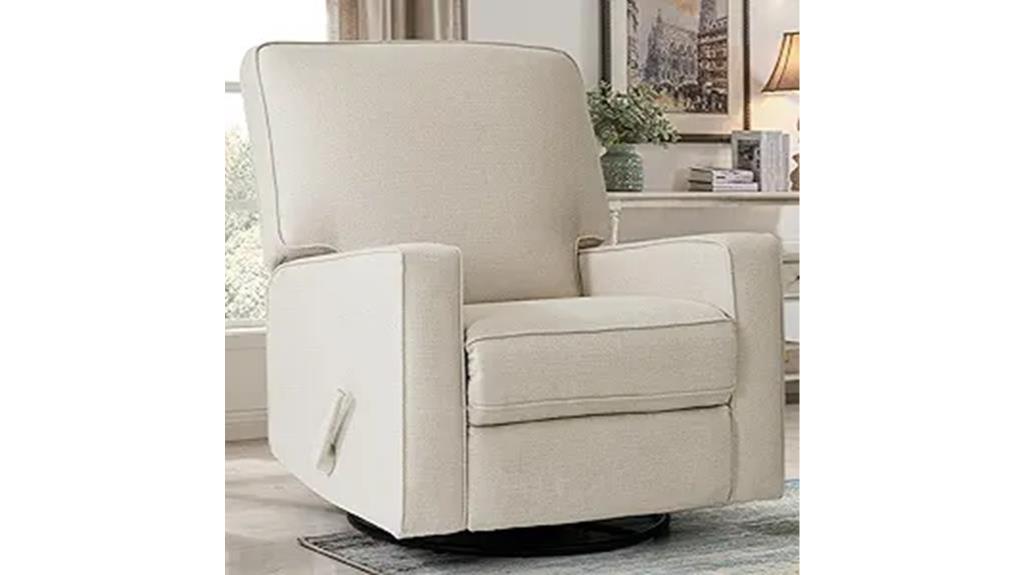 comfortable fabric rocking chair