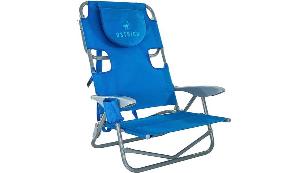 comfortable reclining beach chair