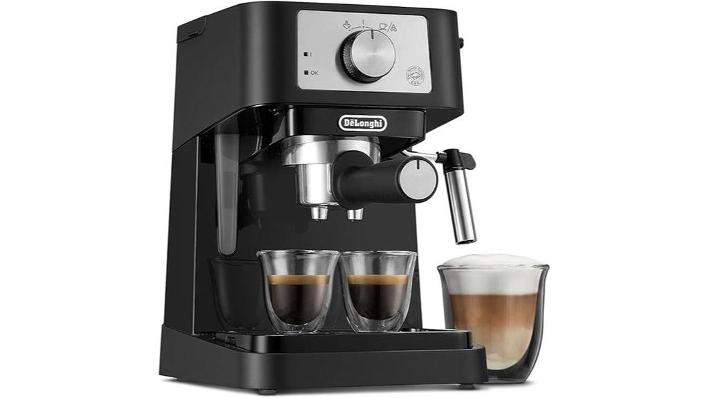 compact manual espresso machine