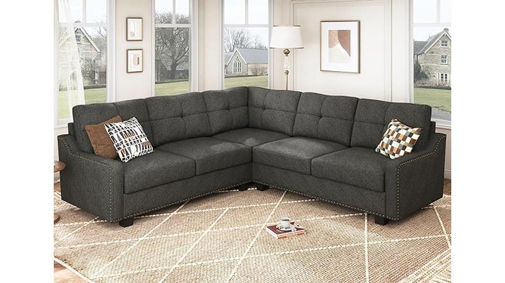 compact sectional sofa option