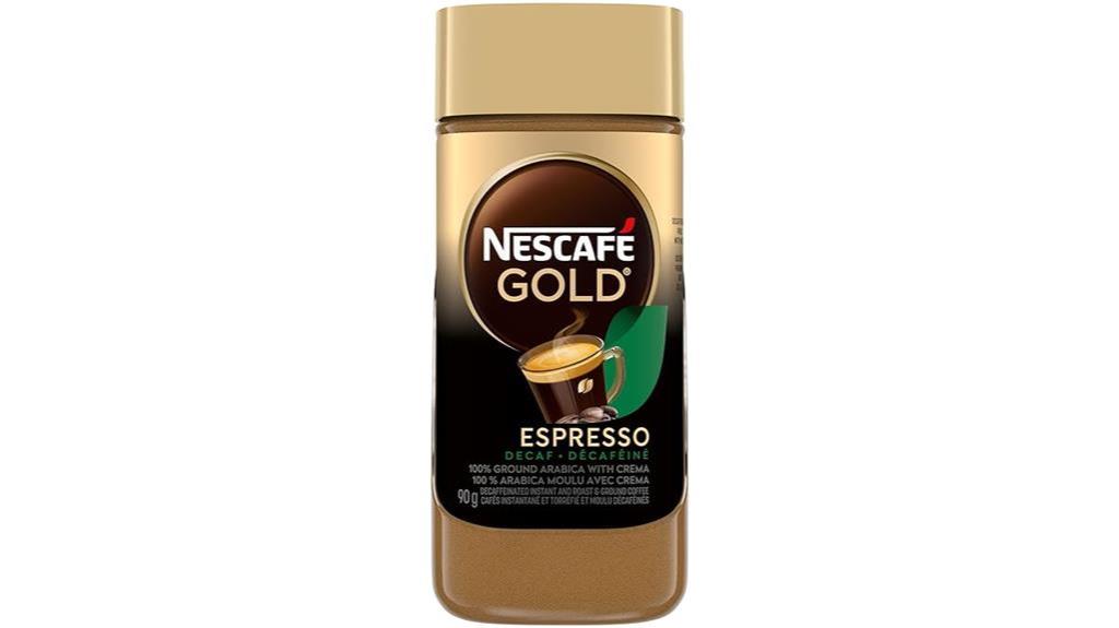 decaf espresso instant coffee