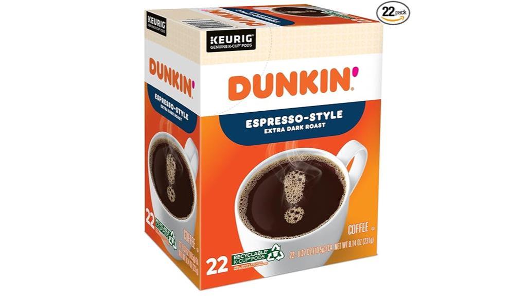 dunkin donuts espresso k cups