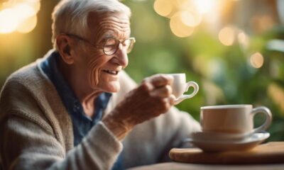 elderly coffee enthusiasts rejoice