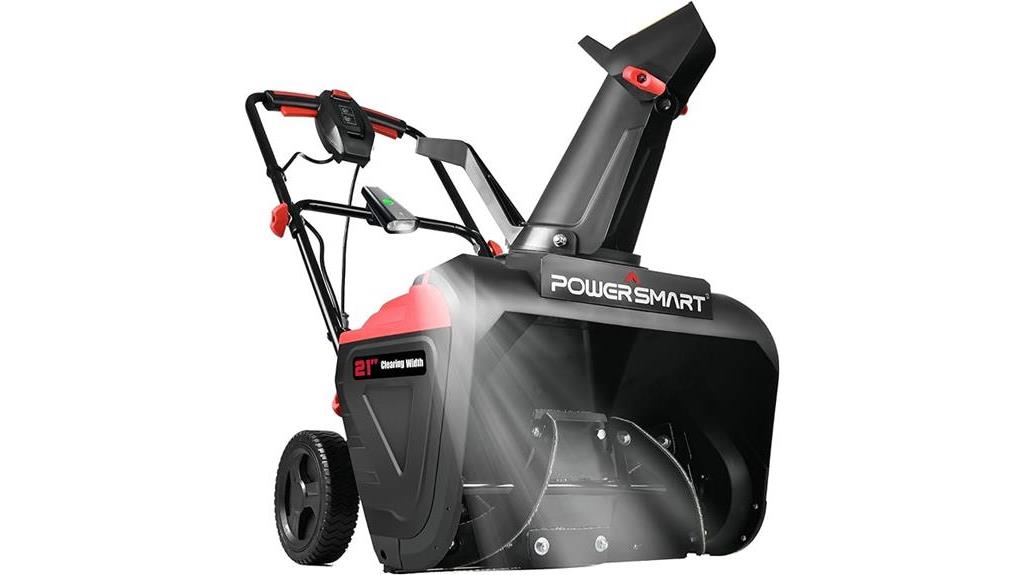 electric snow blower with light