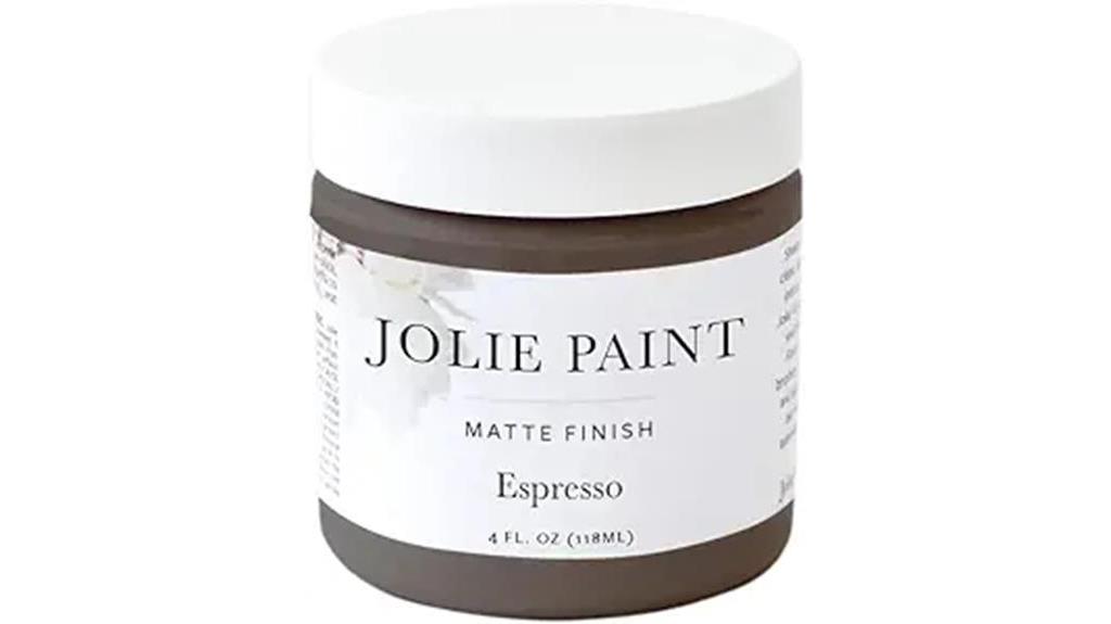 espresso chalk paint finish
