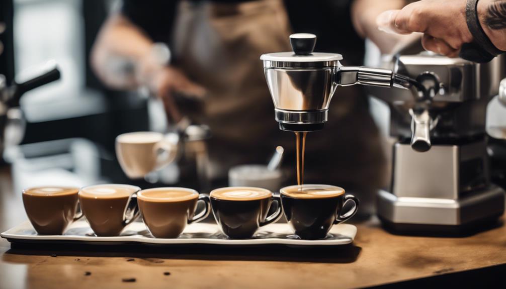espresso in oversized mugs