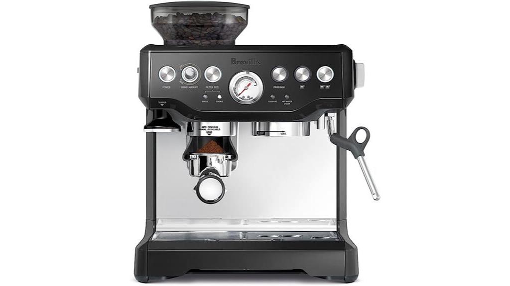 espresso machine in black