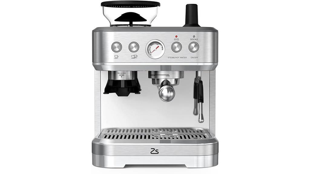 espresso machine with accessories