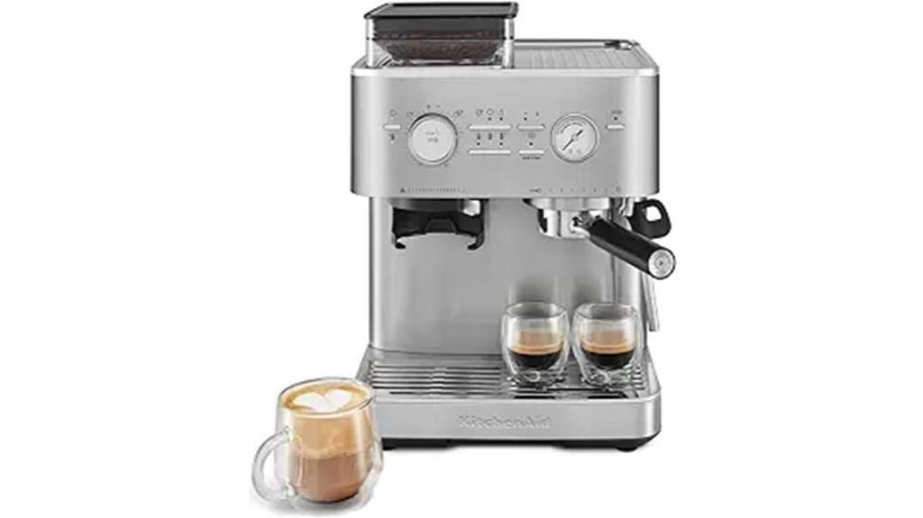 espresso machine with grinder