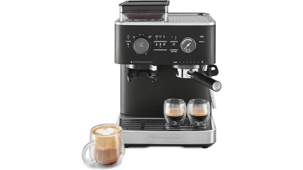 espresso machine with grinder