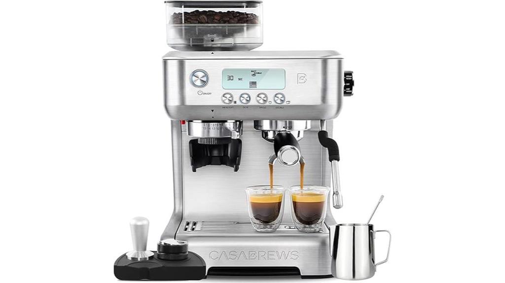 espresso machine with grinder