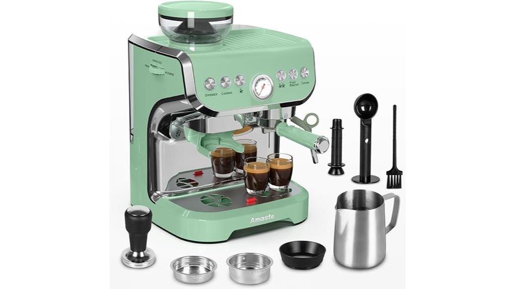 espresso machine with grinder