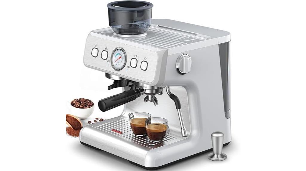 espresso machine with grinder