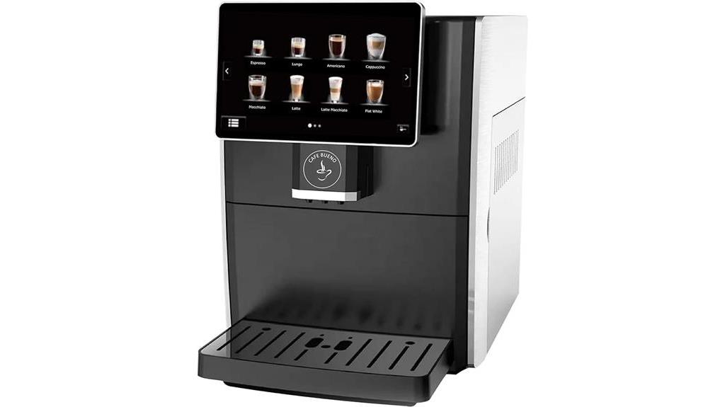 espresso machine with recipes