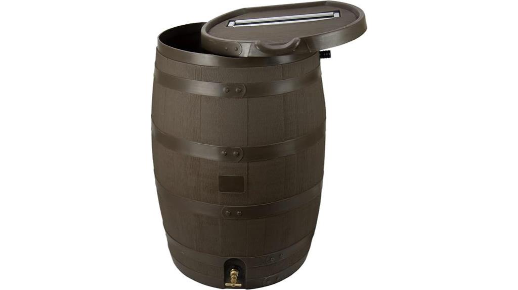 flat back rain barrel
