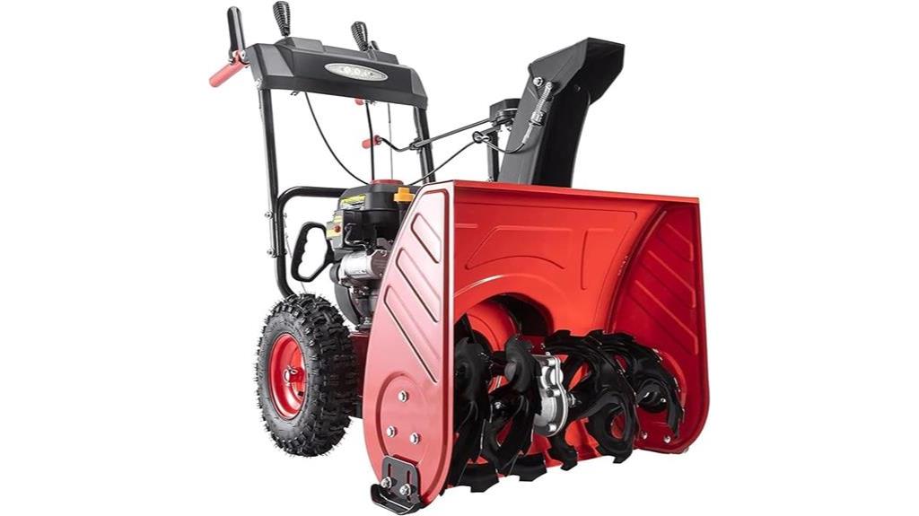 gas powered 24 inch snow blower