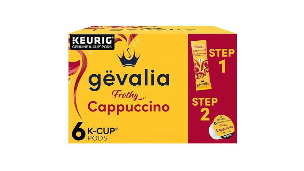 gevalia cappuccino kit pods