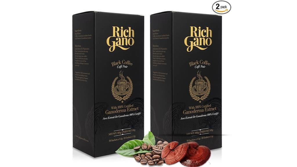 gourmet coffee with reishi