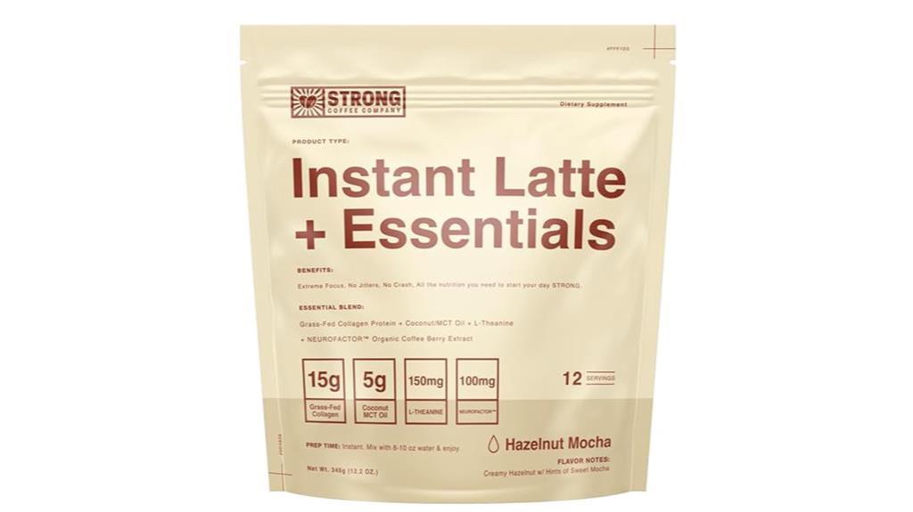 hazelnut instant coffee packets