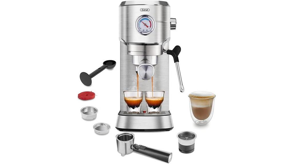 high pressure espresso machine with frother