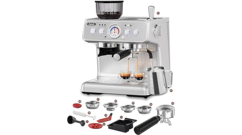 high pressure espresso maker features