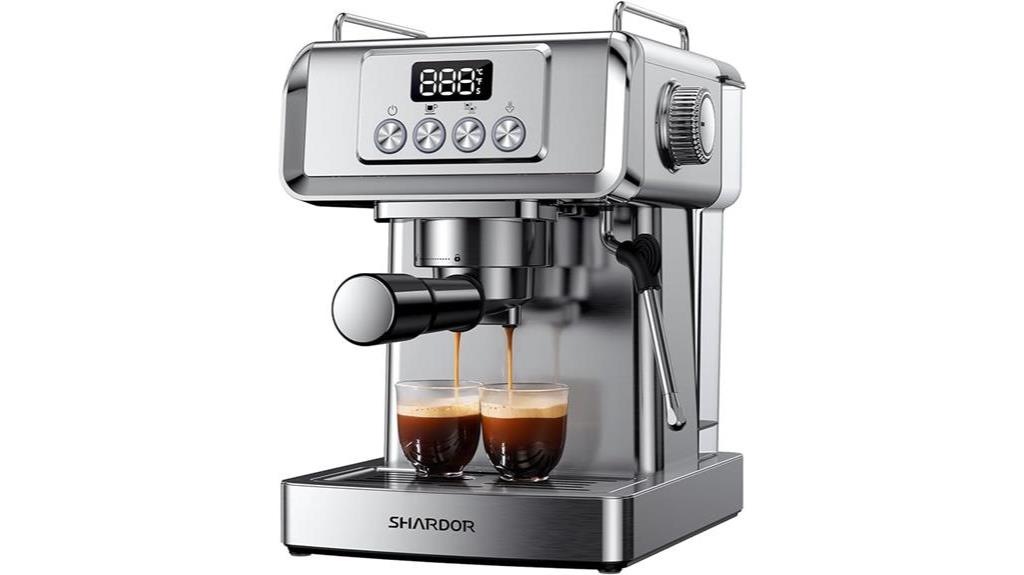 high quality espresso with frother