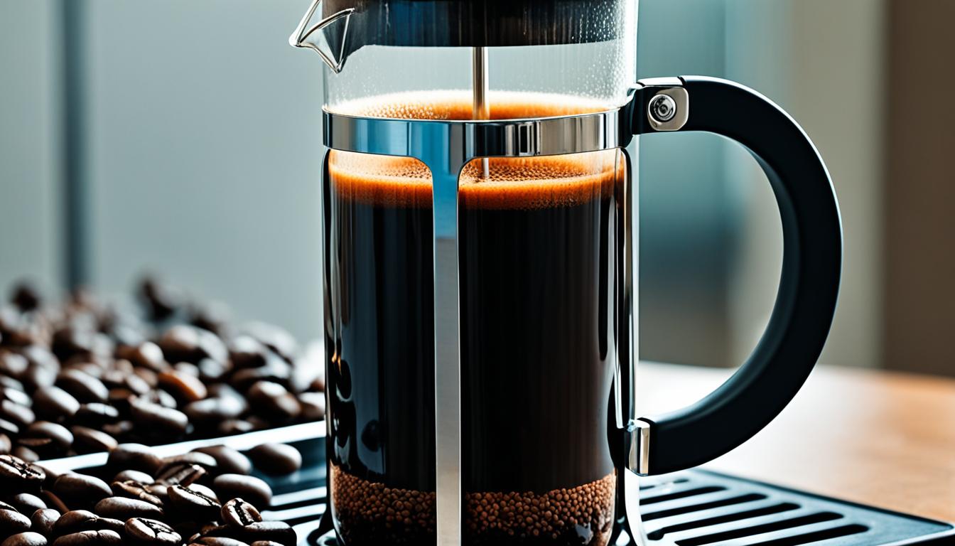 how does french press coffee maker work