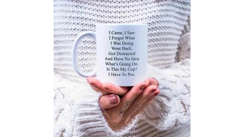 humorous mug for seniors