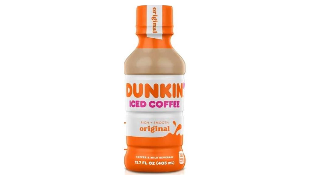 iced dunkin bottled coffee