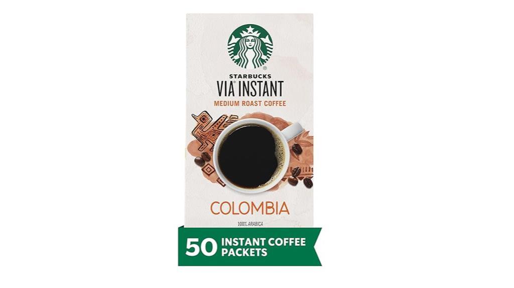 instant colombian coffee packets