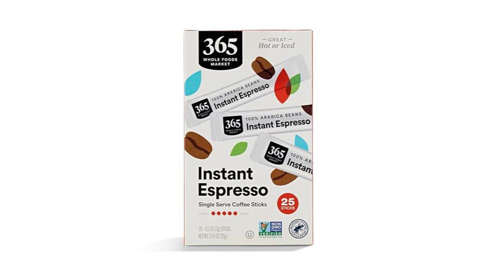 instant espresso coffee packets