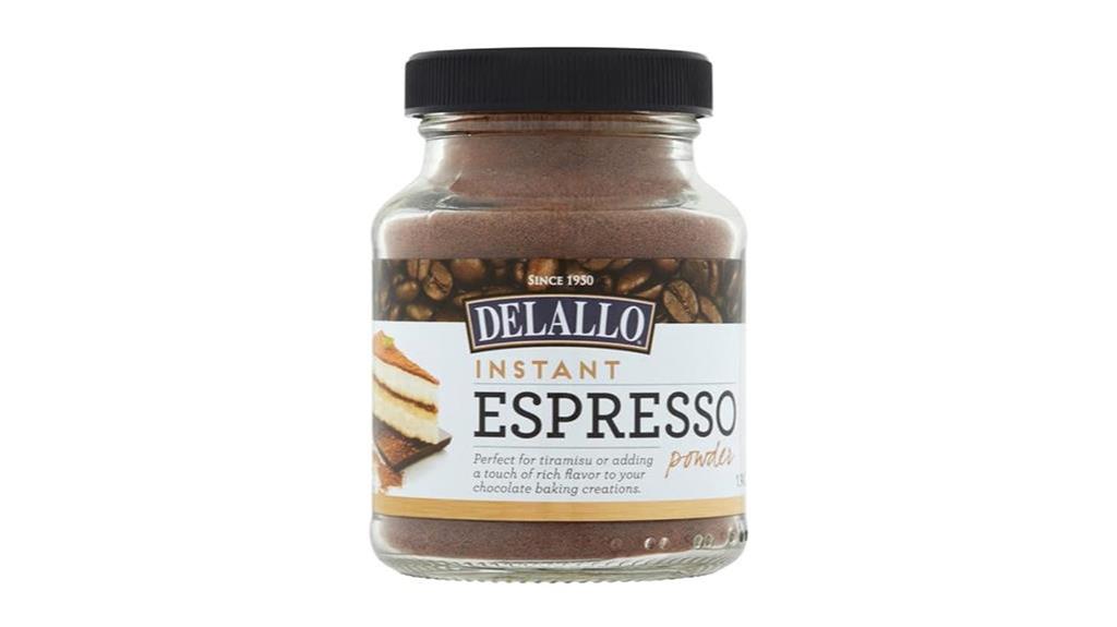 instant espresso powder jar