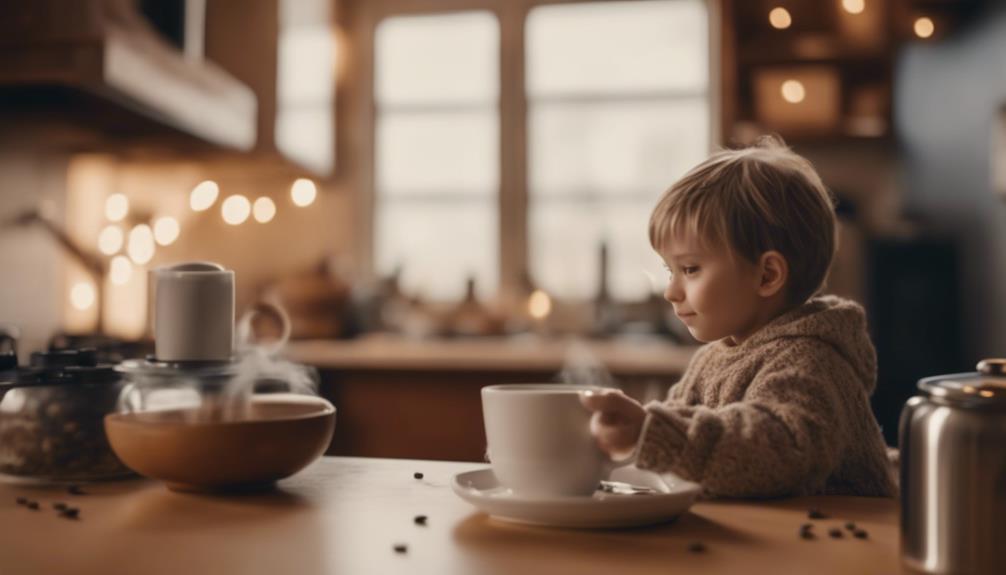 kids and coffee safety