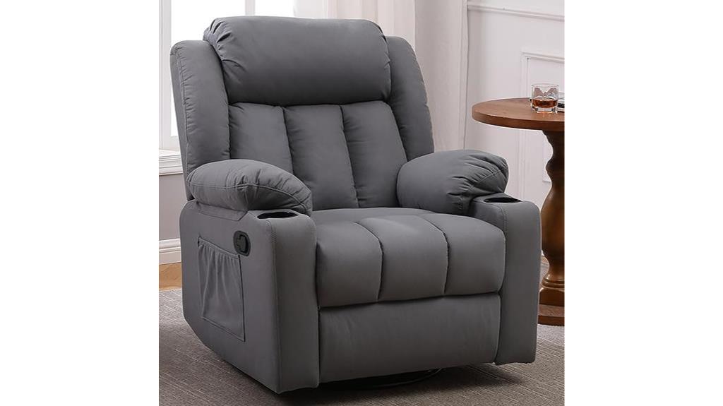 large overstuffed rocker recliner