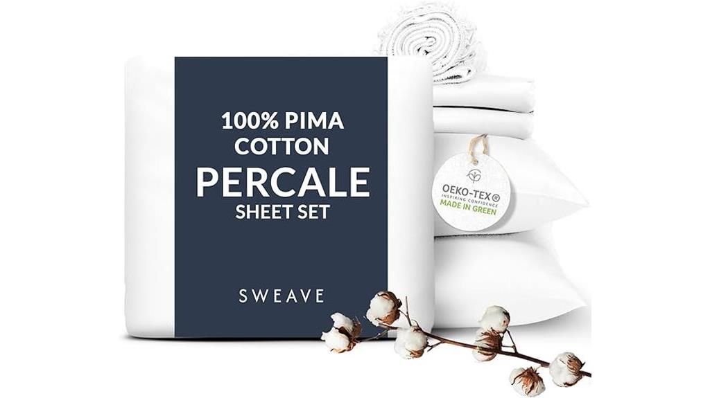 luxurious percale pima sheets