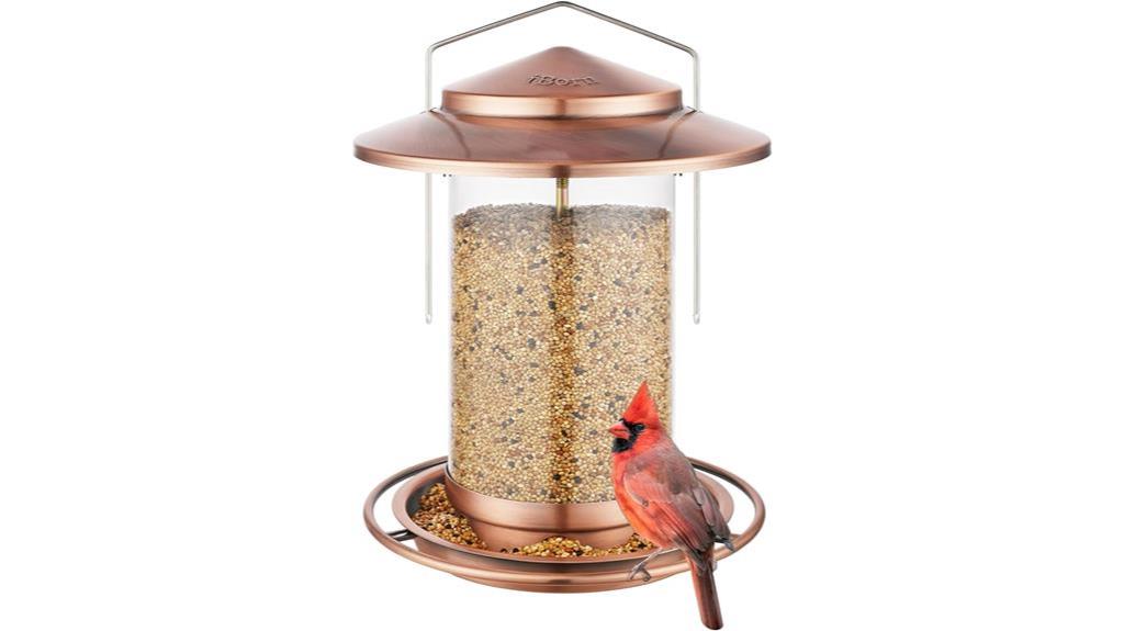 metal bird feeder hanging