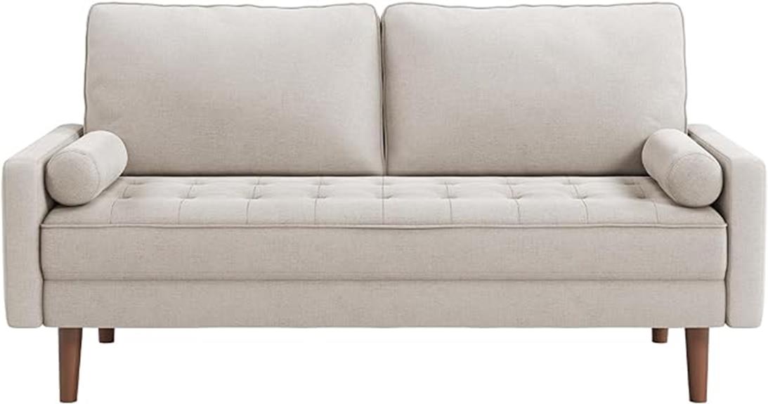 mid century modern loveseat sofa