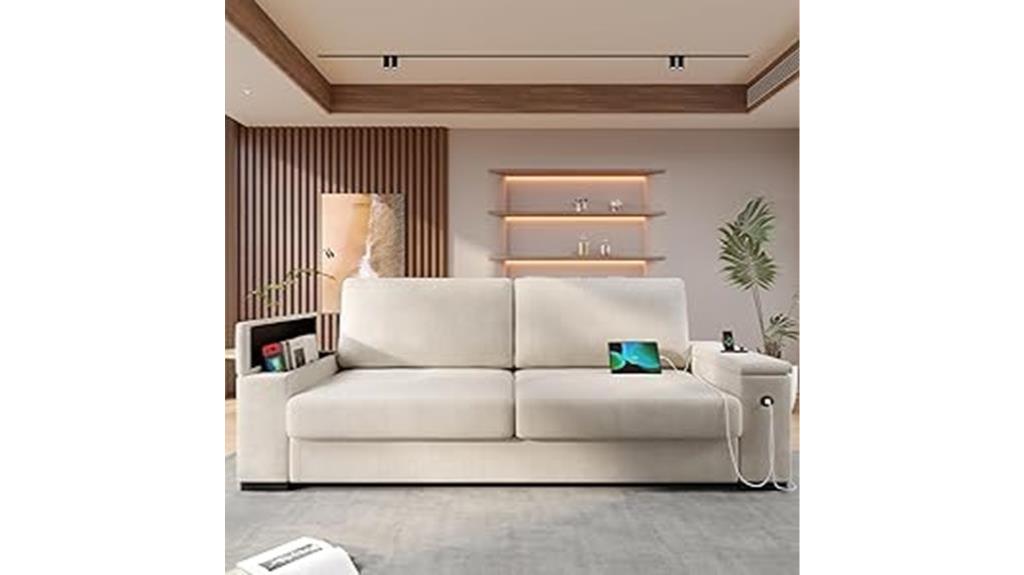 modern beige chenille sofas