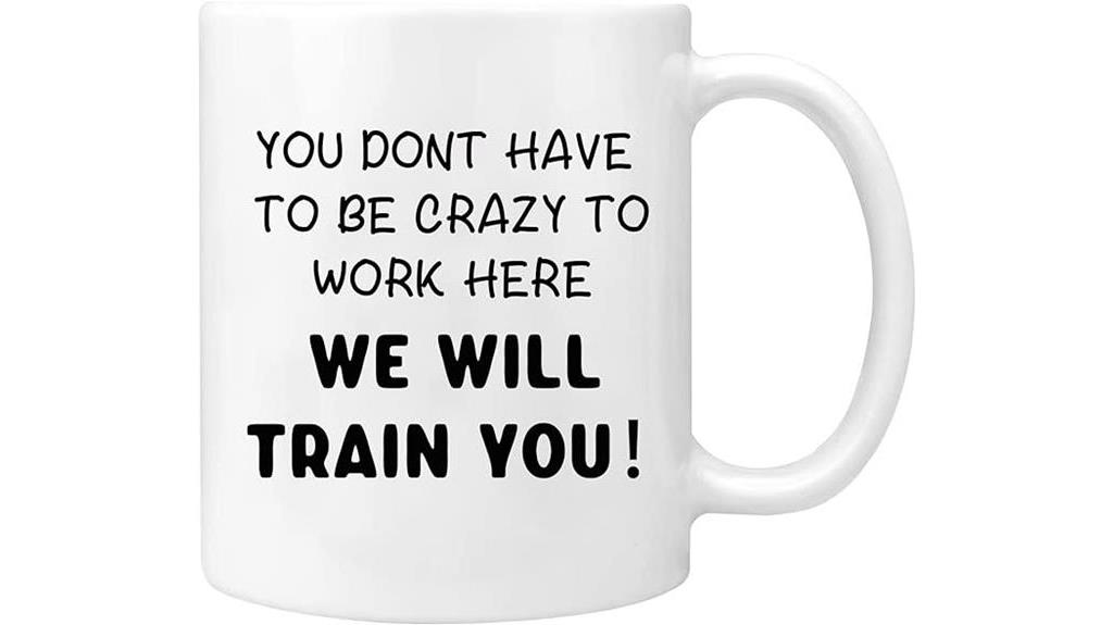 novelty coffee cup training